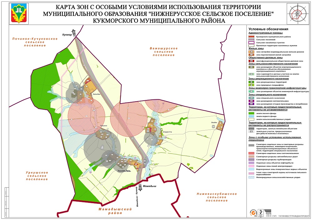 Карта кукморского района с деревнями и дорогами