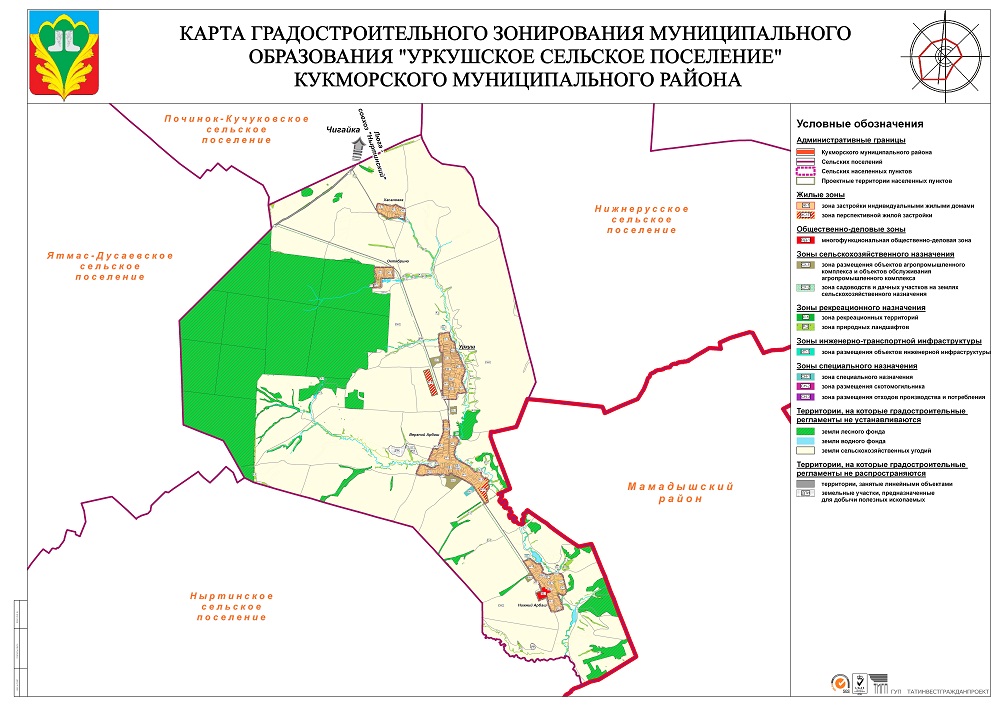 Нижнекамский муниципальный район карта